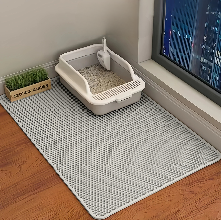 🐾 CleanPaws Litter Mat – Say Goodbye to Scattered Litter! 🏡🐱✨