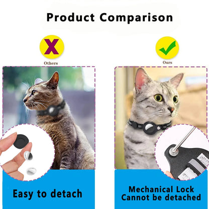 🐾 Breakaway AirTag Cat Collar – Keep Your Cat Safe & Easy to Track! 😺