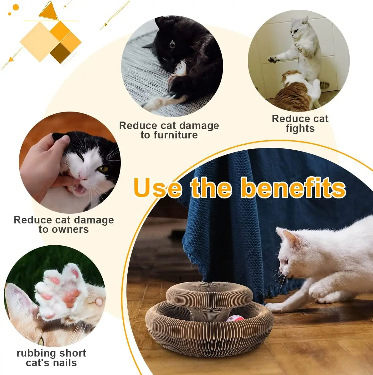 🐾 Magic Scratching Board – Keep Your Cat Happy & Your Furniture Safe! 🐱✨