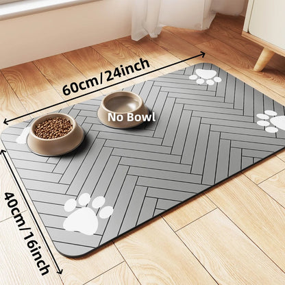 🐾 PetGuard Mat – Keep Your Pet’s Feeding Area Clean and Stylish! 🐶🐱