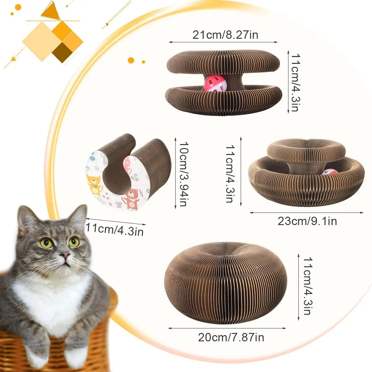 🐾 Magic Scratching Board – Keep Your Cat Happy & Your Furniture Safe! 🐱✨