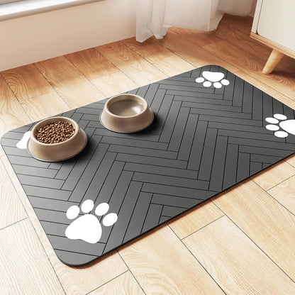 🐾 PetGuard Mat – Keep Your Pet’s Feeding Area Clean and Stylish! 🐶🐱