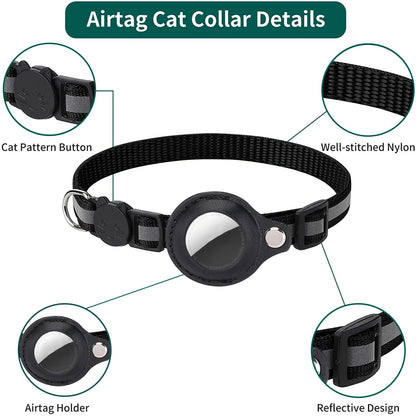 🐾 Breakaway AirTag Cat Collar – Keep Your Cat Safe & Easy to Track! 😺