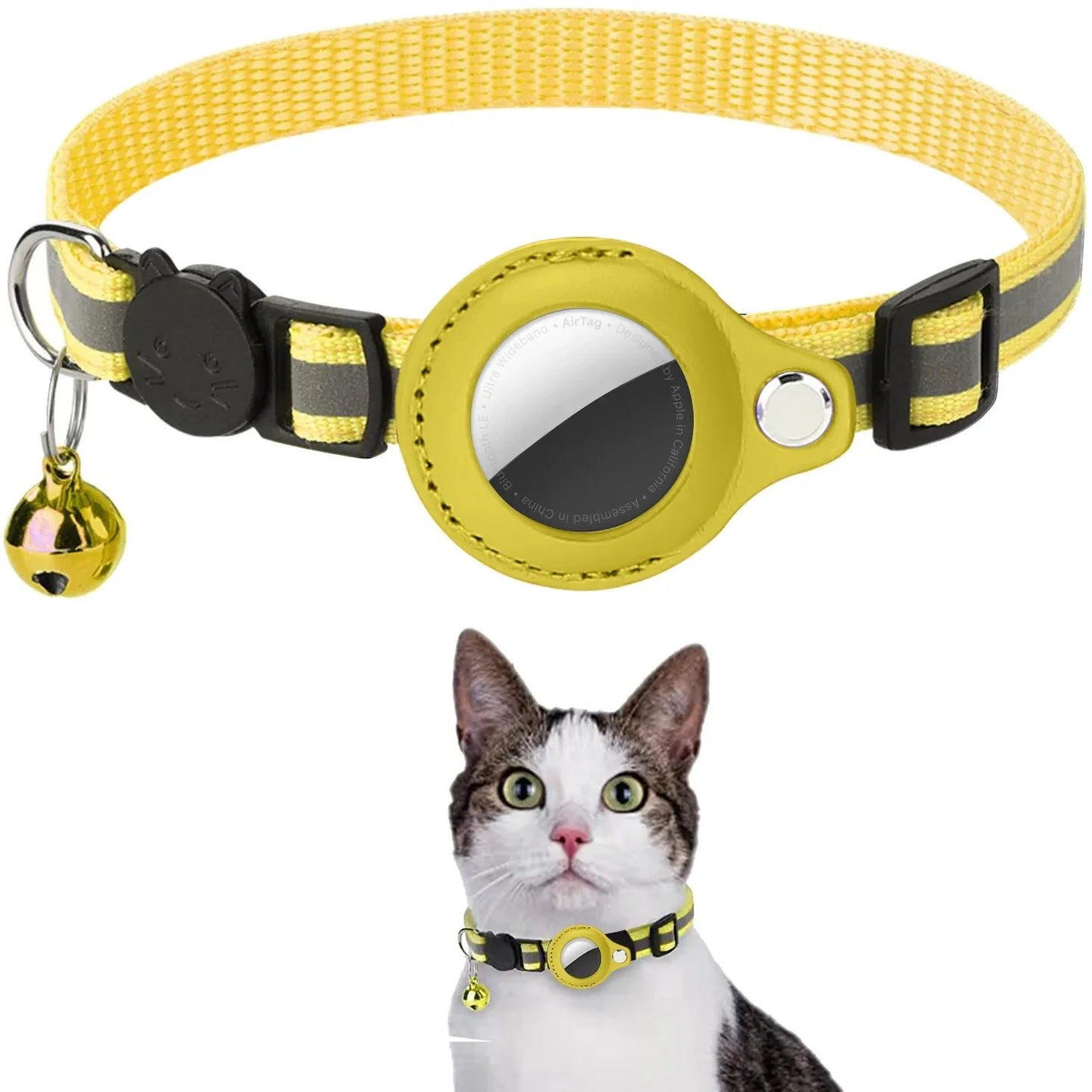 🐾 Breakaway AirTag Cat Collar – Keep Your Cat Safe & Easy to Track! 😺