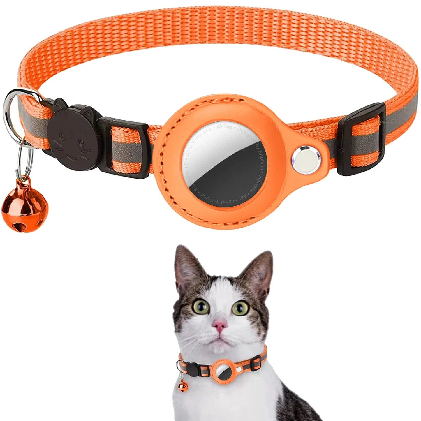 🐾 Breakaway AirTag Cat Collar – Keep Your Cat Safe & Easy to Track! 😺