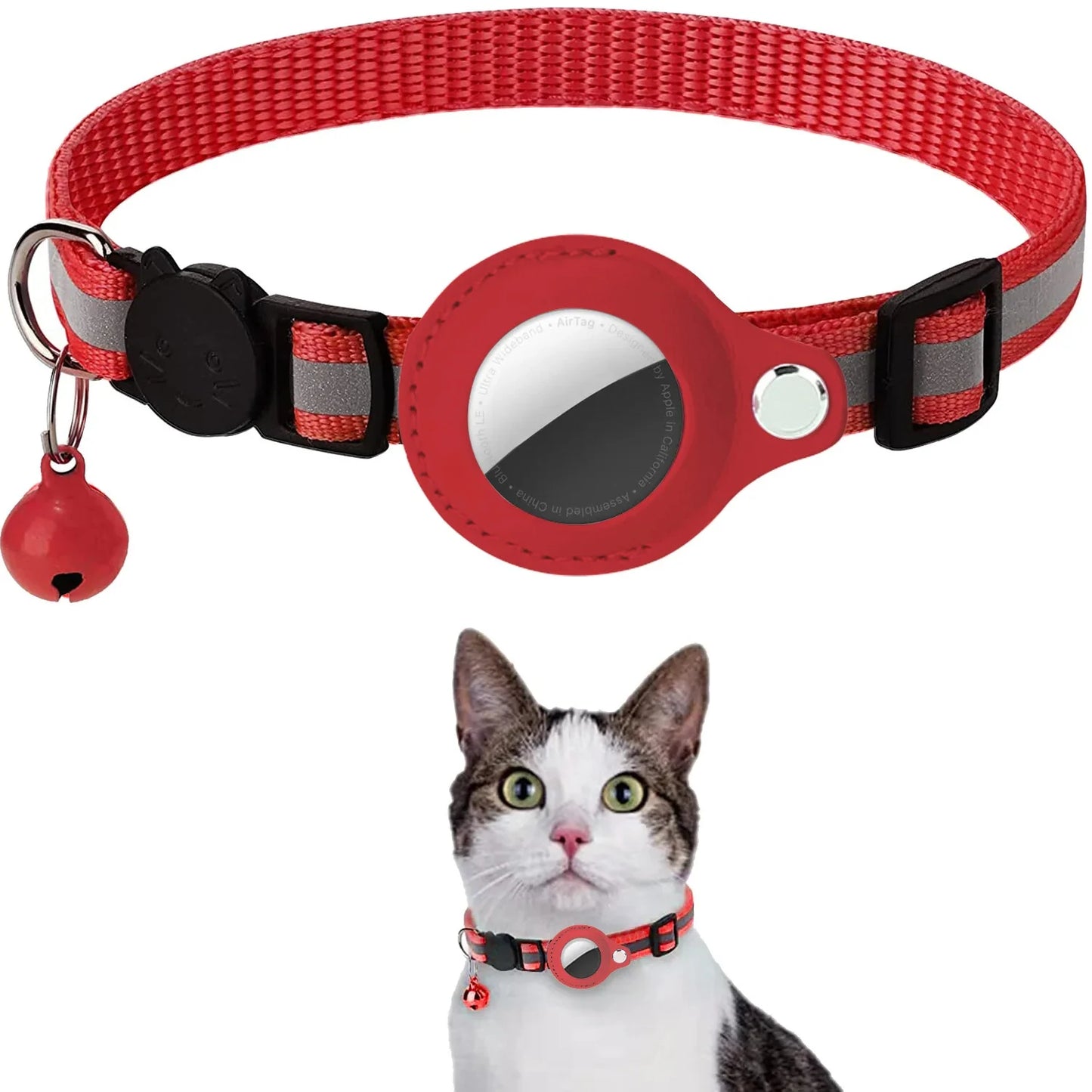 🐾 Breakaway AirTag Cat Collar – Keep Your Cat Safe & Easy to Track! 😺